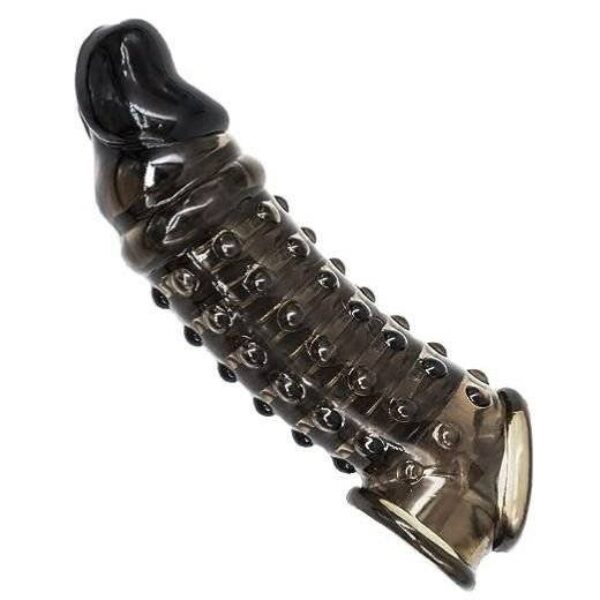 Black Color Dotted Pines Sleeve Condom