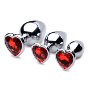 Red Heart Gemstone Anal Plug In Pakistan