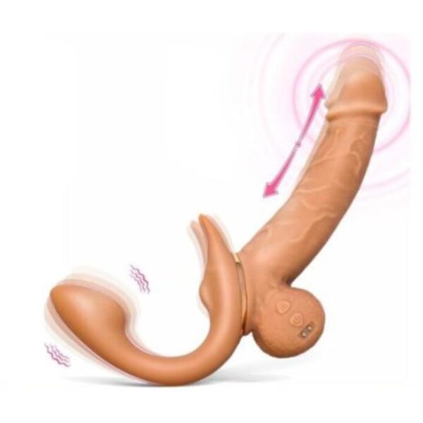 Strapless Strap On Double Ended Dildo Female Sex Toy