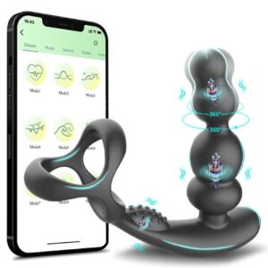 Cock Ring With Prostate Massager App Control