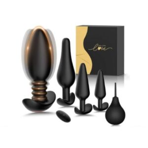 linsecn-anal-set-sex-toys-5pcs-vibrating-butt-plug