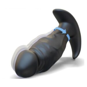 Mtsige 360° Rotating Vibrator Butt Plug Anal Dildo