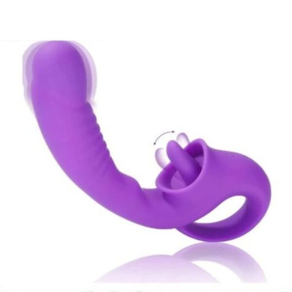 Ava 2-In-1 Tongue-Licking Vibrator