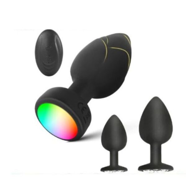 Anal Plug Vibrator with 3Pcs Butt Plug