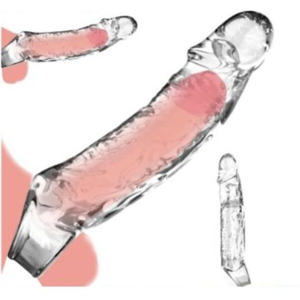 clear-reusable-penis-sleeve-male-sex-toys