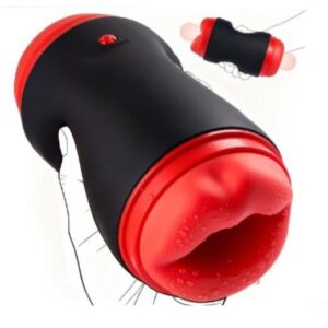 Blowjob Stroker Male Masturbator with Double Entrance