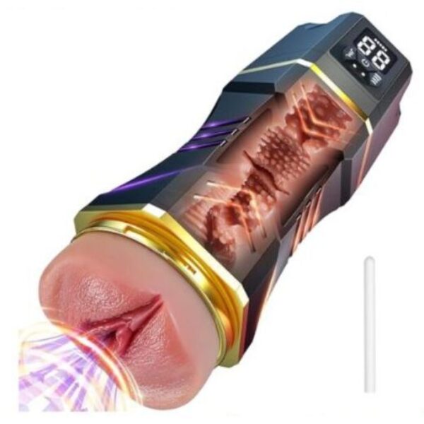 Vibrating Pocket Pussy with 5 Sucking Blowjob Modes
