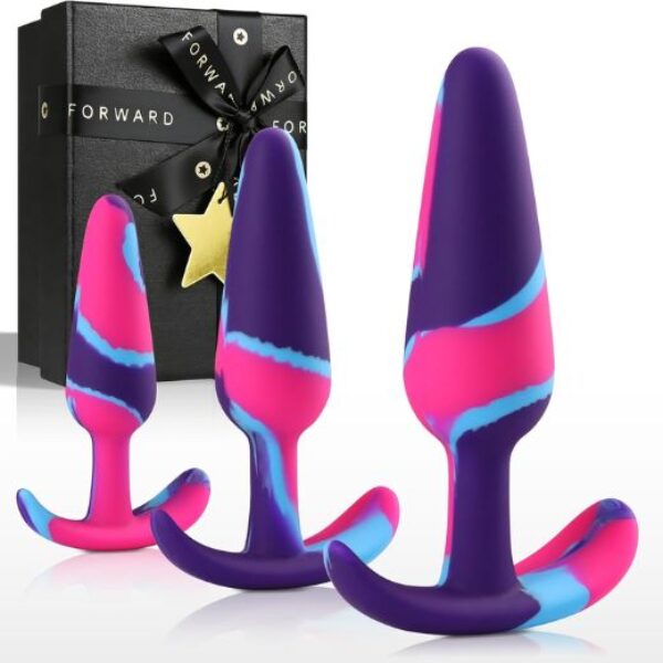 3PCS Silicone Butt Plug Set