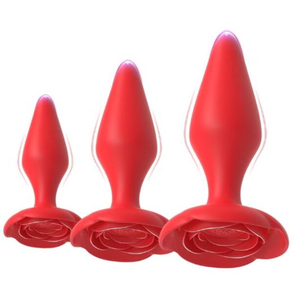 Silicone Anal Butt Plug Rose Sex Toy
