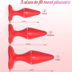 Silicone Anal Butt Plug Rose Sex Toy