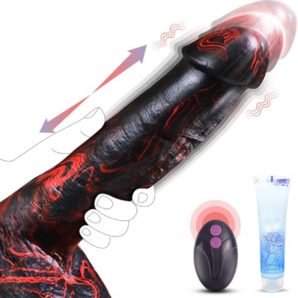 Thick Dildos Vibrator with Thrusting Swinging