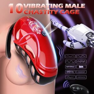 Sex Toy Vibrating Chastity Cage