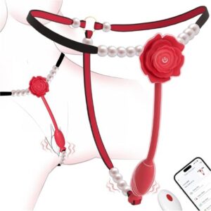 Rose Pearl Thong Wearable Panty Vibrator