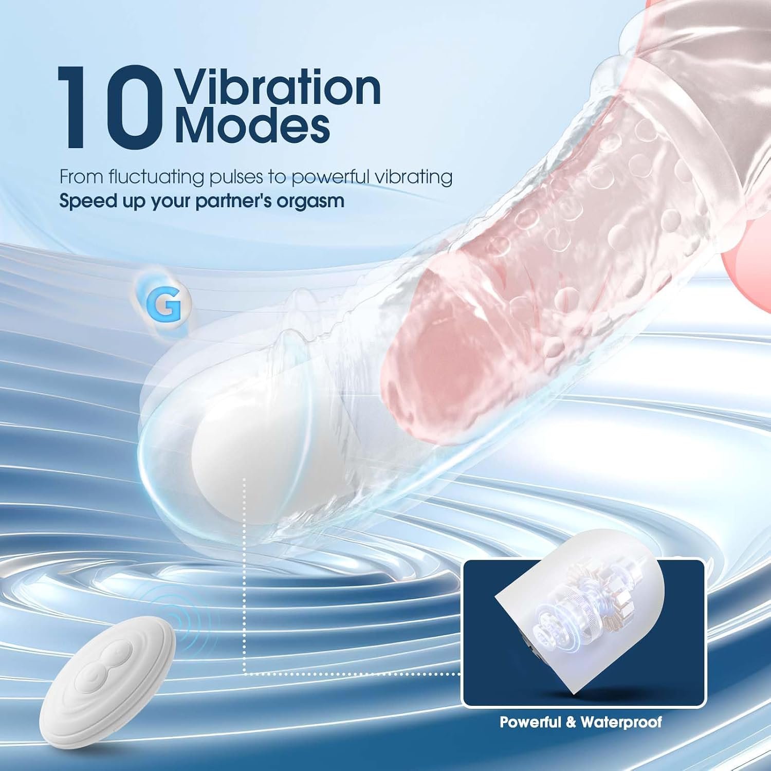 Vibrating Penis Sleeve for Couples