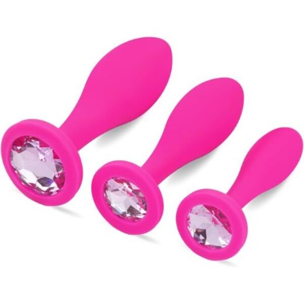3pcs Butt Plug Jeweled Anal Plugs