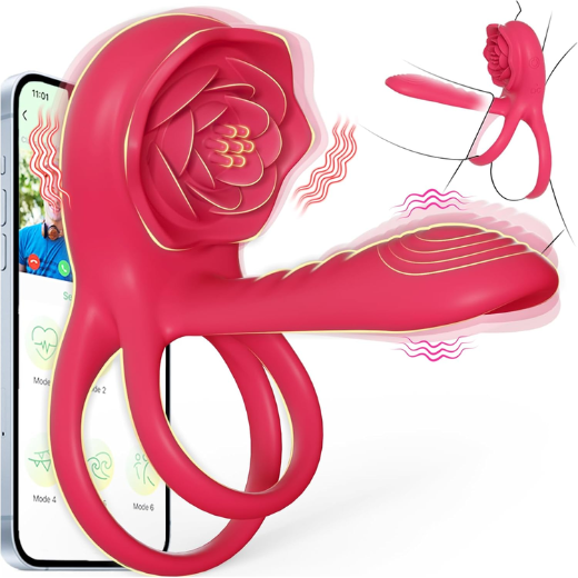 Penis Ring Vibrator Couples Adult Sex Toys