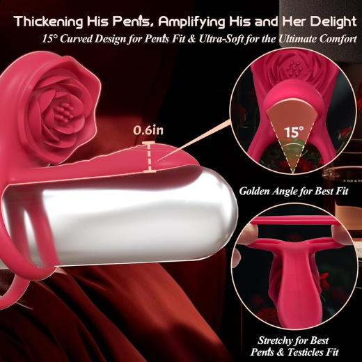 Penis Ring Vibrator Couples Adult Sex Toys