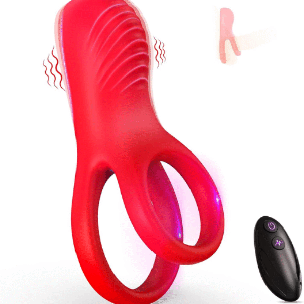 Vibrating Cock Ring with Clitoral Stimulator