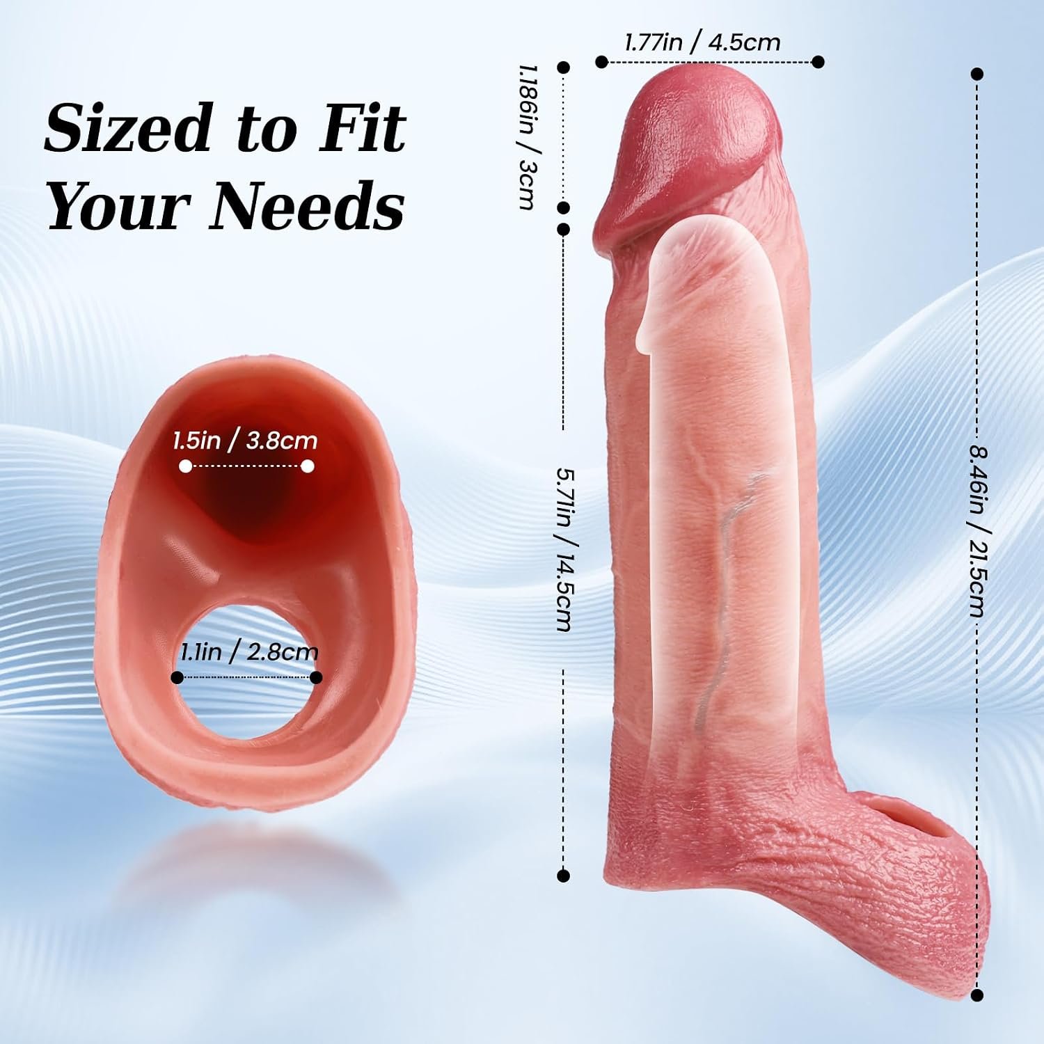 FYSHAVO Realistic Penis Sleeve