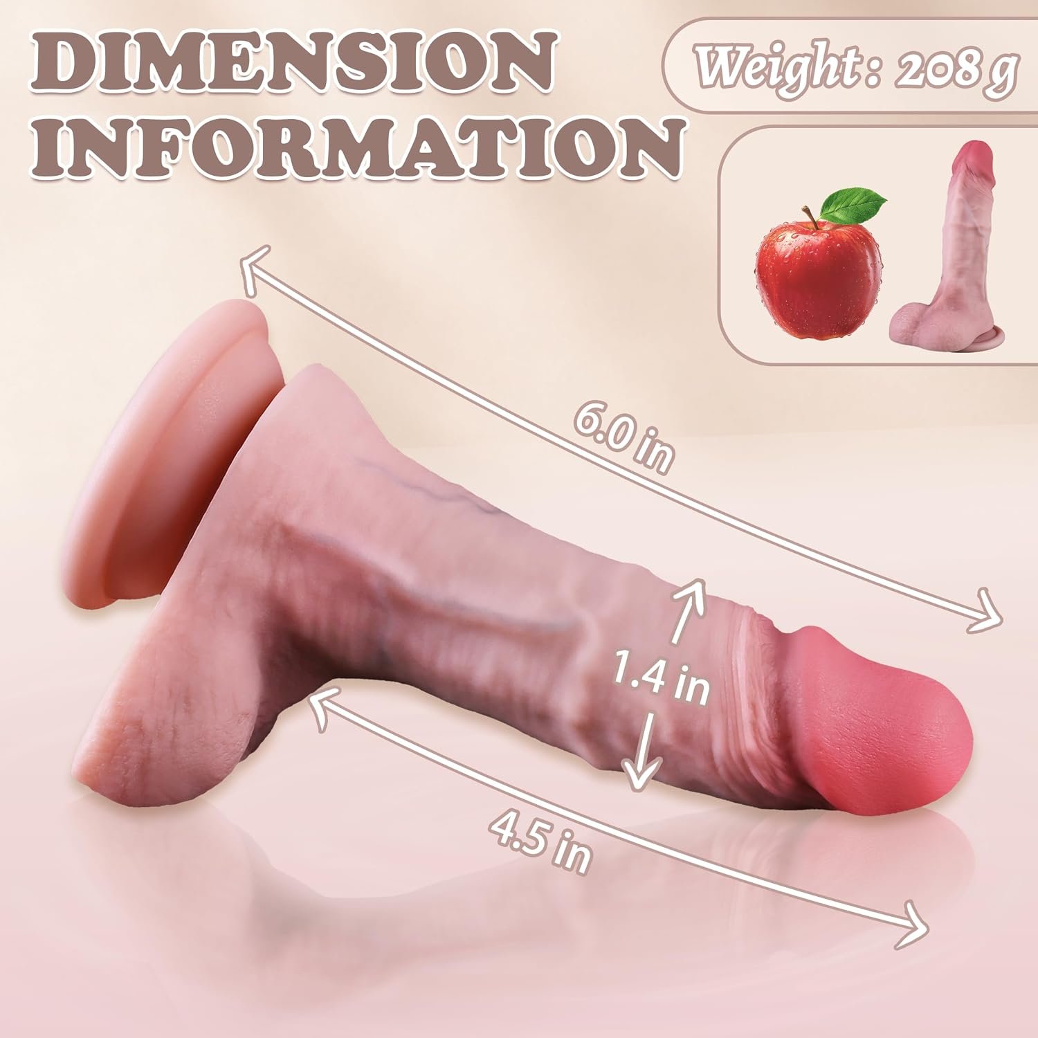 Realistic Silicone Beginner Dildo