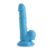 6.5 Inch Dildo with Balls Blue